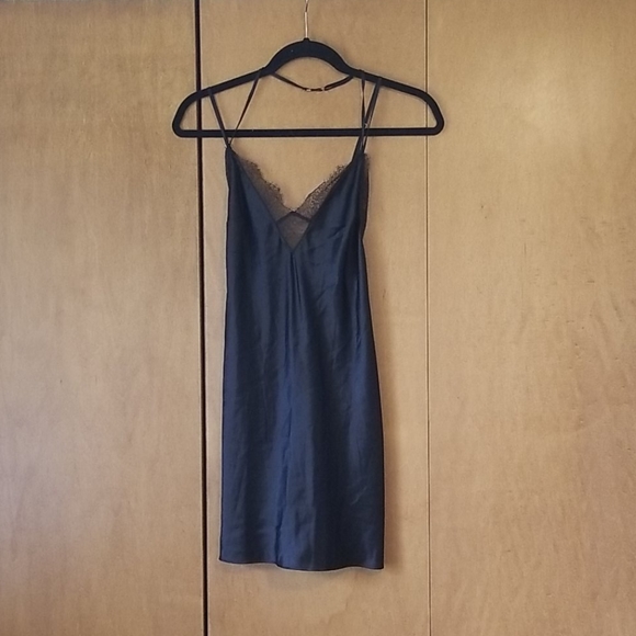 Victoria's Secret Other - NWOT VS Black Satin Slip